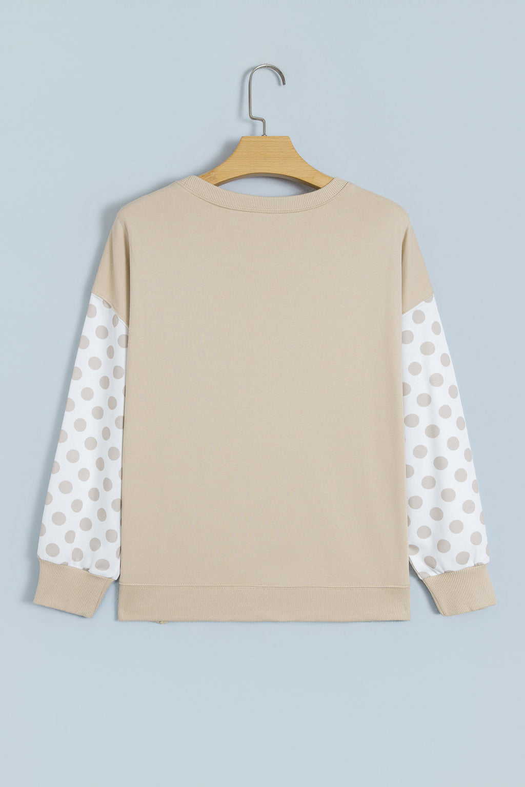 Khaki Thanksgiving Slogan Patchwork Pullover Graphic Sweatshirt