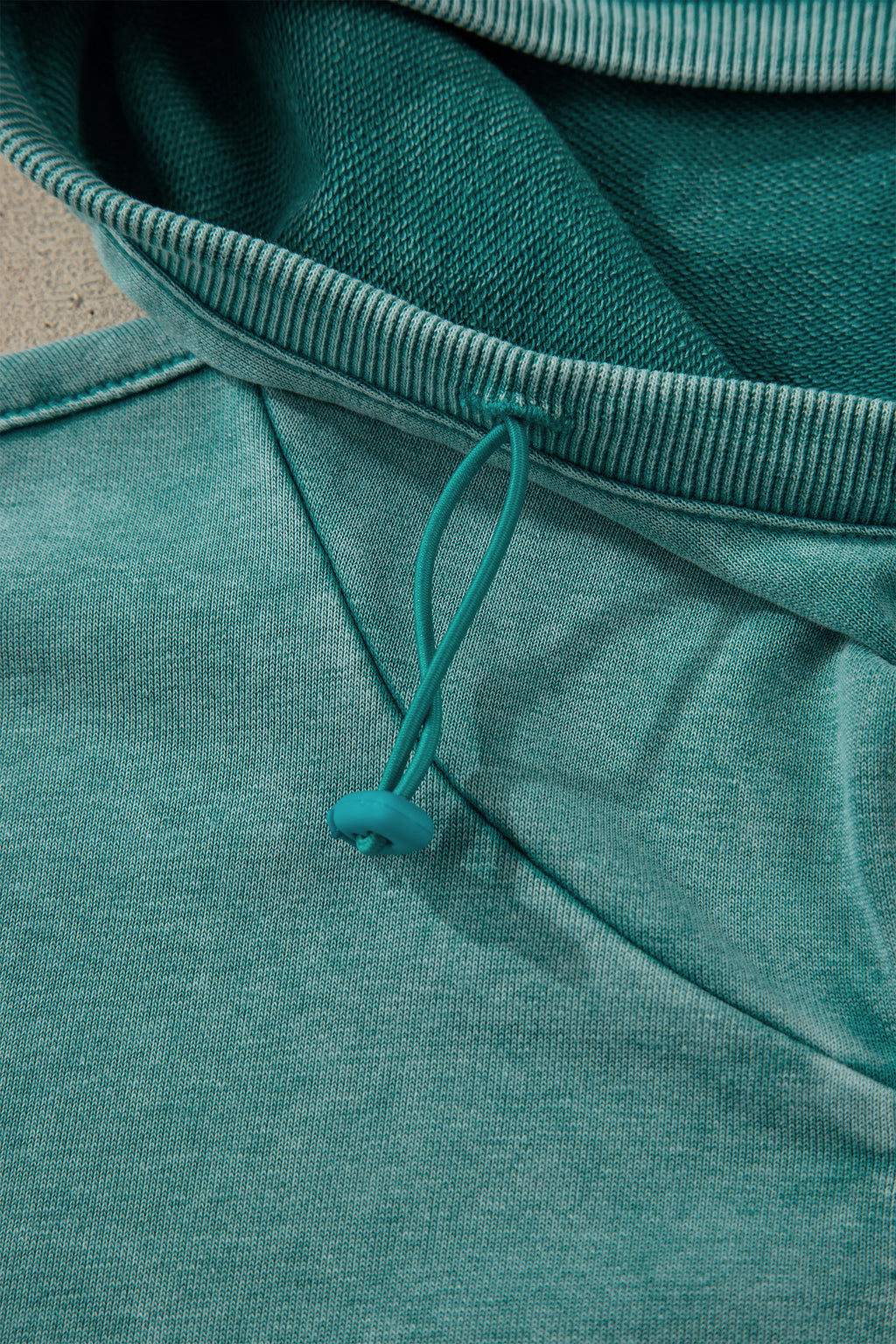 Wild Ginger Half Zip Kangaroo Pocket Mineral Wash Baggy Hoodie