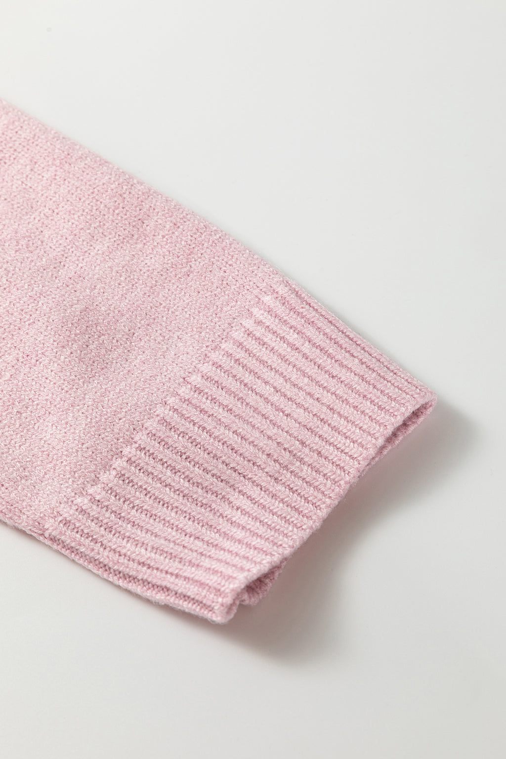 Pink Corded Love Script Graphic Baggy Sweater