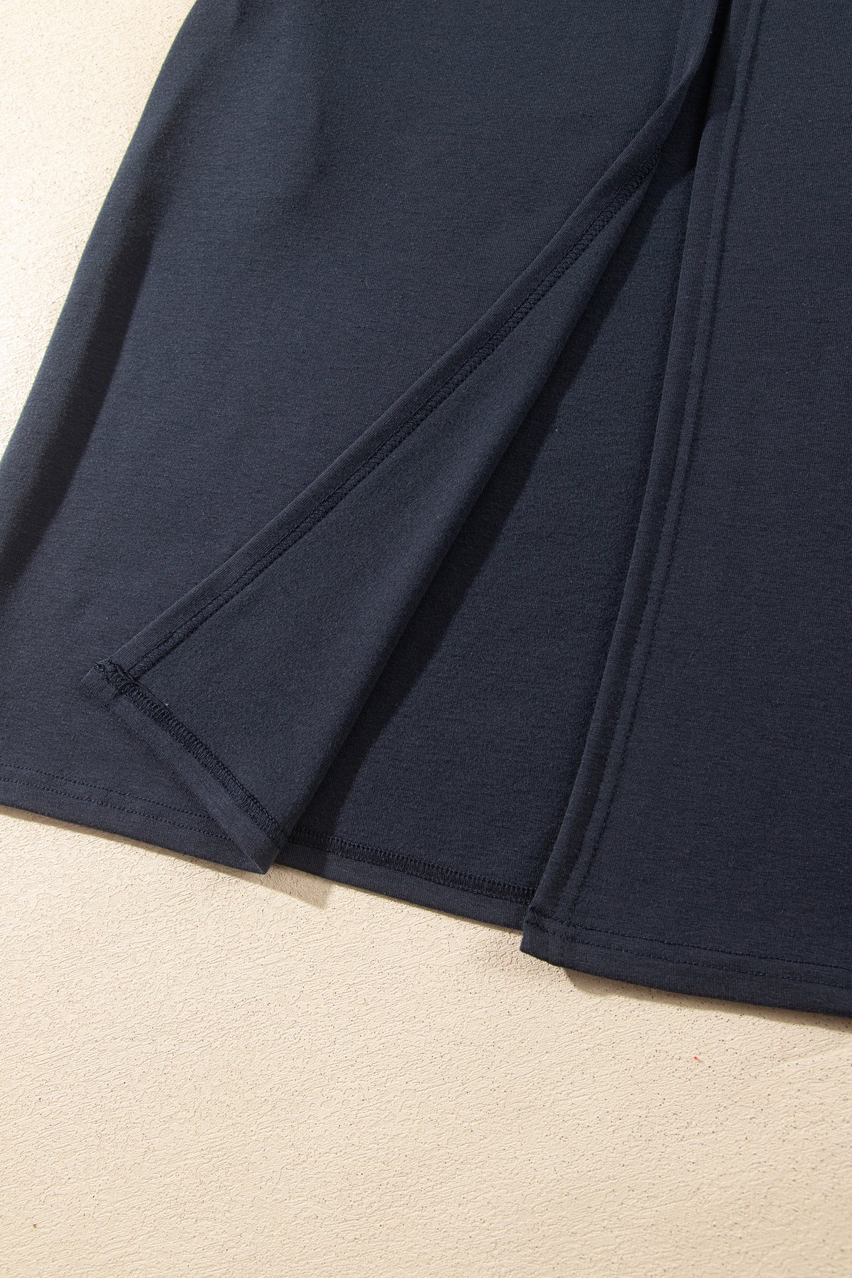 Parchment Solid Color Long Sleeve Casual Tunic Shift Cardigan