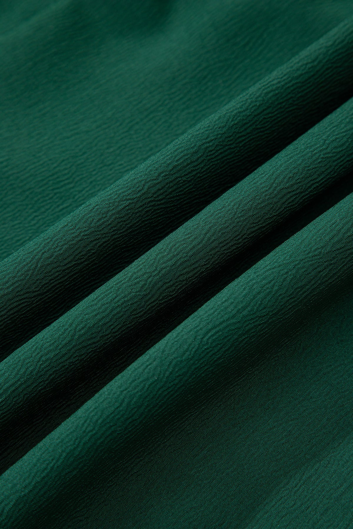 Blackish Green Solid Long Sleeve Button V Neck Tiered Maxi Dress