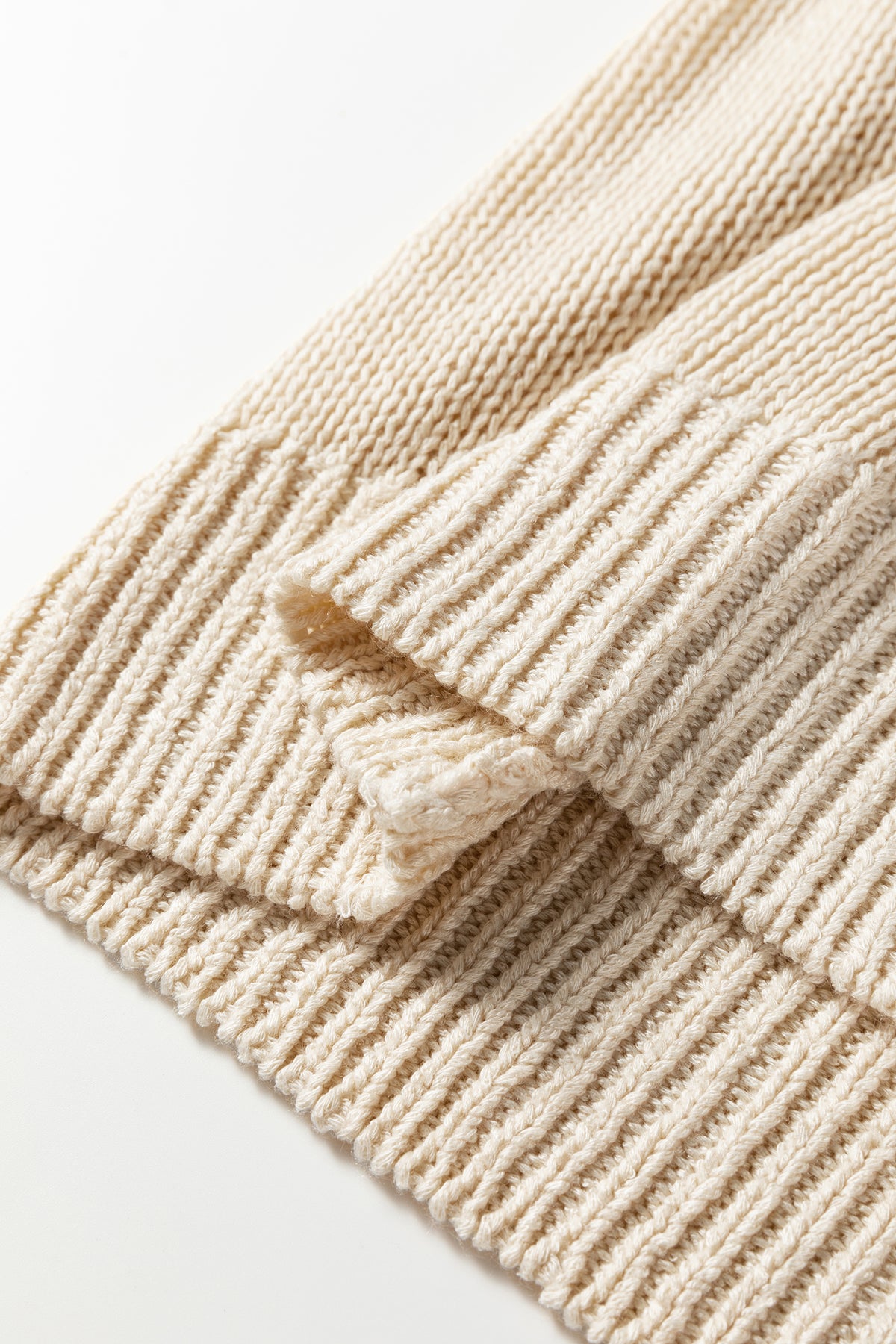 Black Solid V Neck Pointelle Knit Sleeve Patchwork Sweater