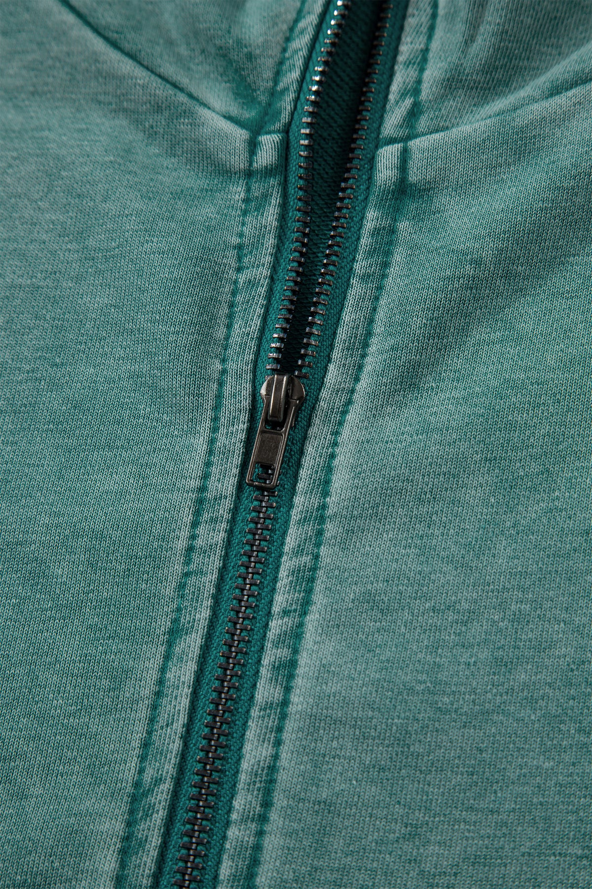 Wild Ginger Half Zip Kangaroo Pocket Mineral Wash Baggy Hoodie