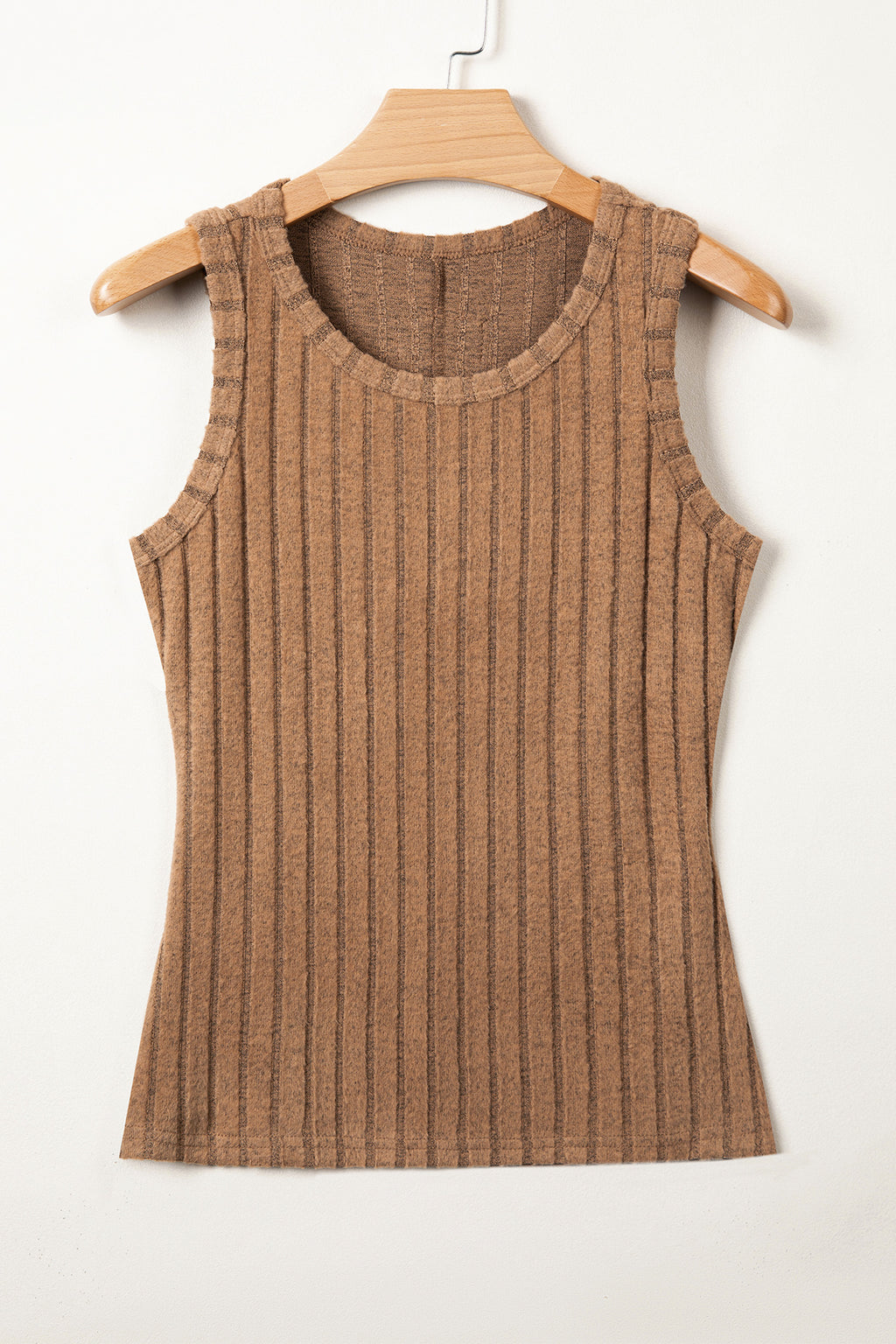Beau Blue Slim Ribbed Mineral Wash Tank Top